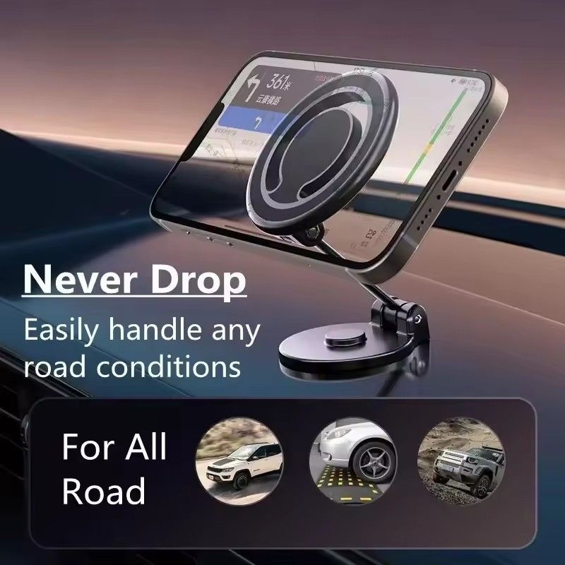 1080 Magnetische Autophone Halter Magnetische Autohalterung Montage Zelle Smartphone Unterstützung im Auto Für iPhone 15 14 13 12 11 Samsung
