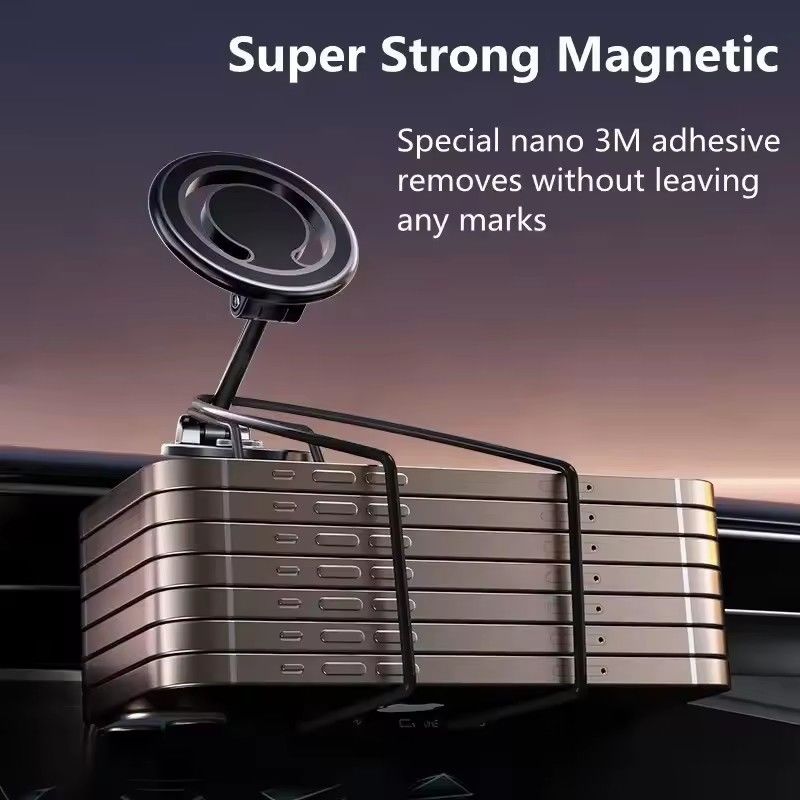 1080 Magnetische Autophone Halter Magnetische Autohalterung Montage Zelle Smartphone Unterstützung im Auto Für iPhone 15 14 13 12 11 Samsung