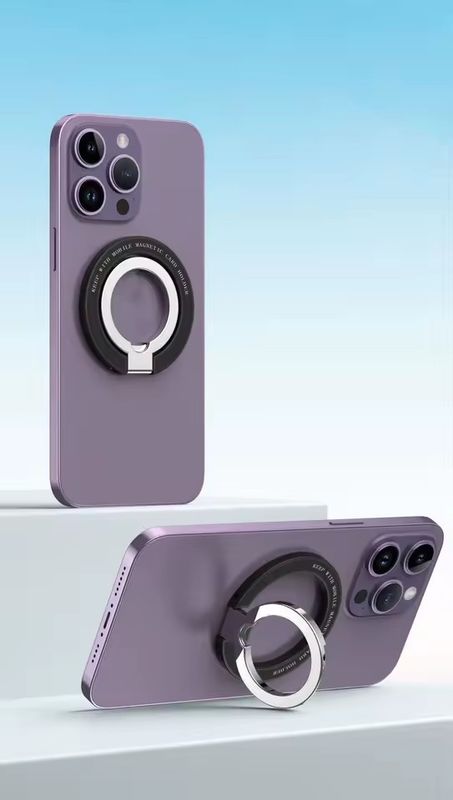 Magnetischer Handy-Ringhalter Kompatibel mit iPhone 12 13 14 Serie MagSafe Abnehmbarer Handy-Griff Kickstand