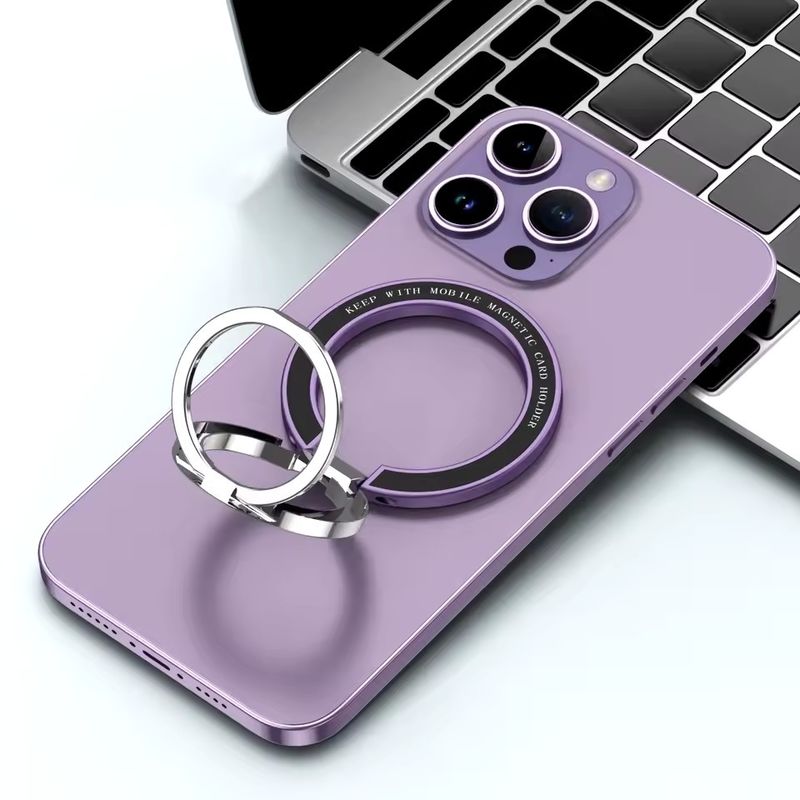 Magnetischer Handy-Ringhalter Kompatibel mit iPhone 12 13 14 Serie MagSafe Abnehmbarer Handy-Griff Kickstand