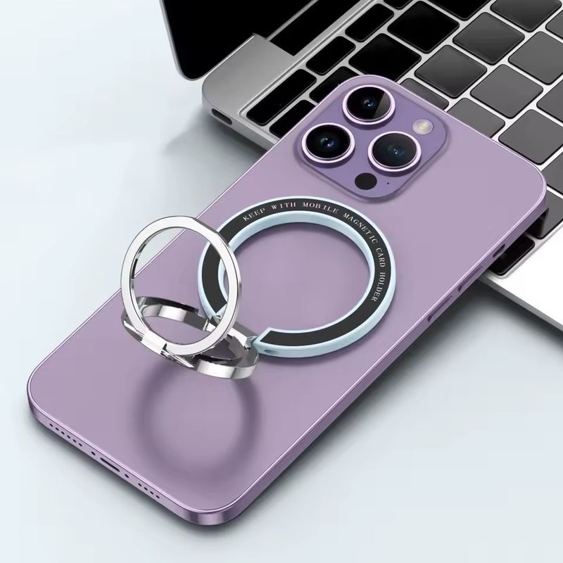 Magnetischer Handy-Ringhalter Kompatibel mit iPhone 12 13 14 Serie MagSafe Abnehmbarer Handy-Griff Kickstand