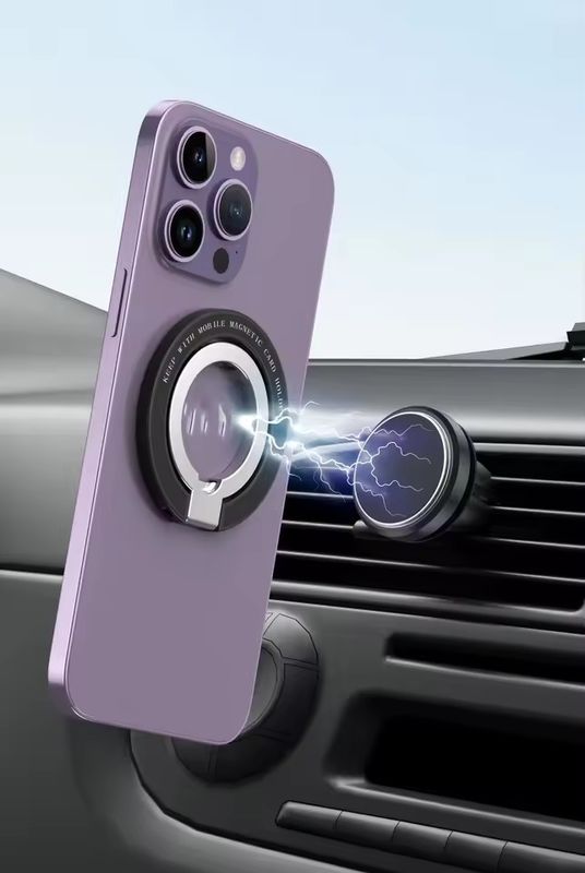 Magnetischer Handy-Ringhalter Kompatibel mit iPhone 12 13 14 Serie MagSafe Abnehmbarer Handy-Griff Kickstand
