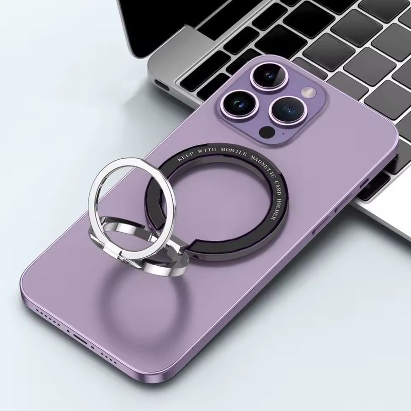 Magnetischer Handy-Ringhalter Kompatibel mit iPhone 12 13 14 Serie MagSafe Abnehmbarer Handy-Griff Kickstand
