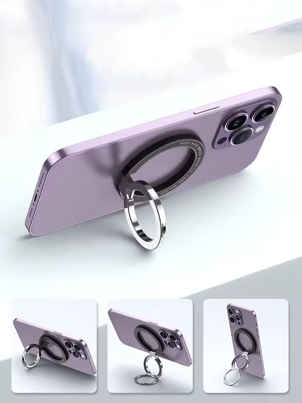 Magnetischer Handy-Ringhalter Kompatibel mit iPhone 12 13 14 Serie MagSafe Abnehmbarer Handy-Griff Kickstand